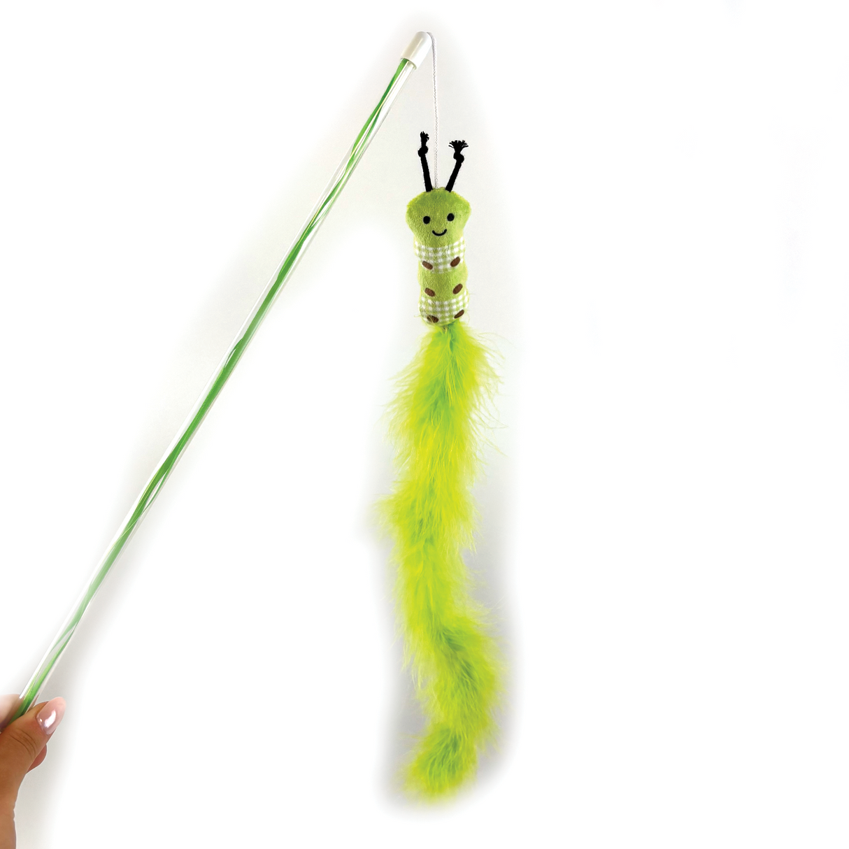 Happy Pet Tabby Patch Extra Long Caterpillar Cat Teaser