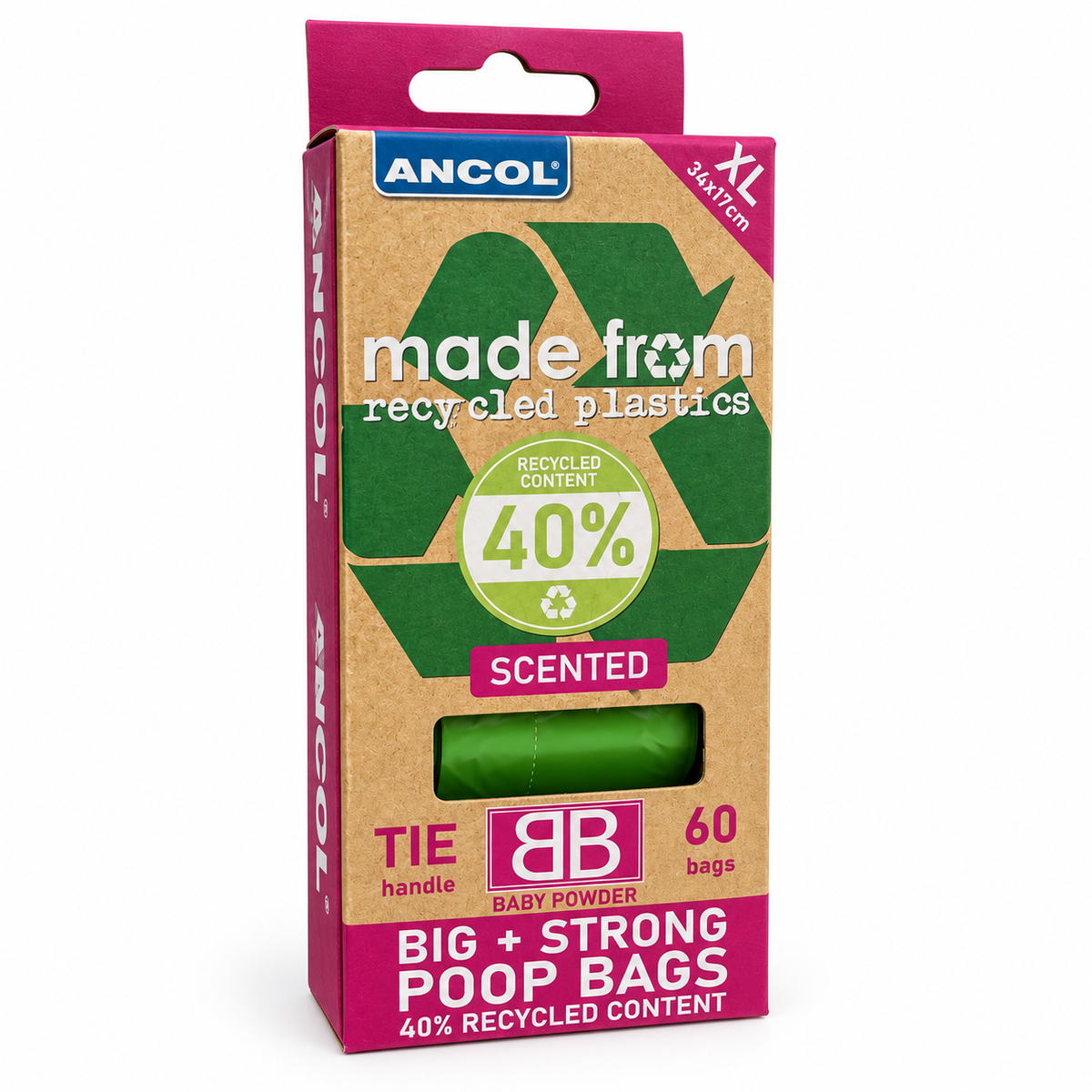 Ancol 'Made From' Scented Poop Bag Rolls (60 pack)