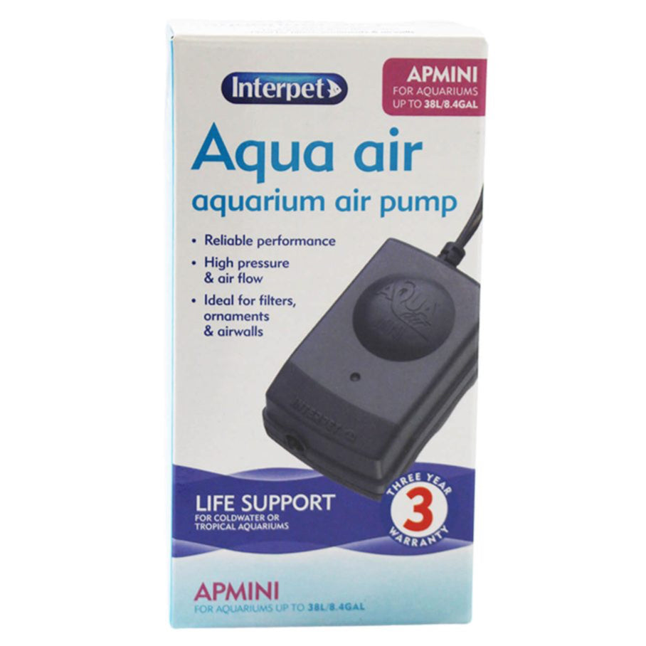 Interpet Air Pump Aqua Air AP Mini with Airline & Airstone