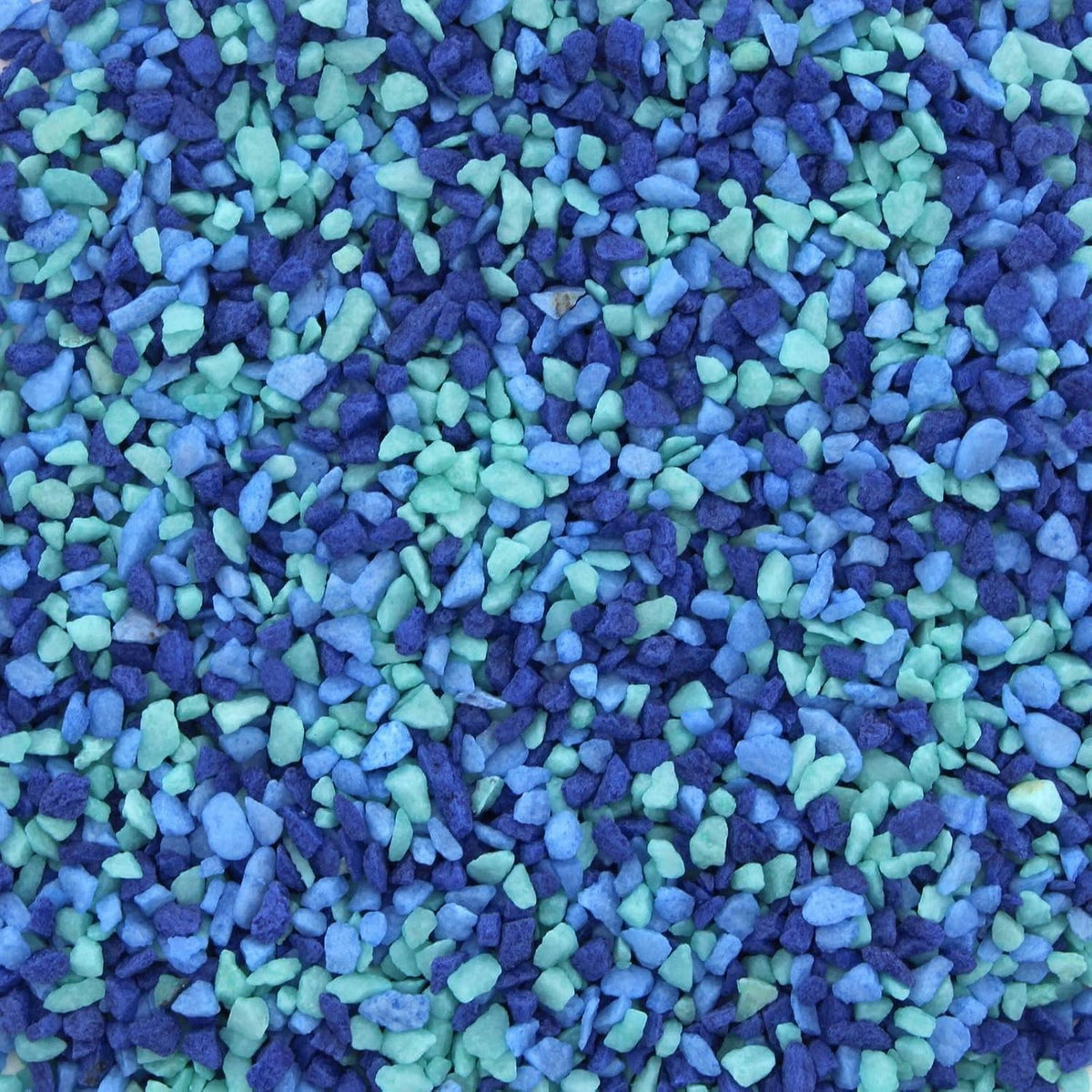 AquaOne Coloured Aquarium Gravel Mixed Aqua & Blue 2kg