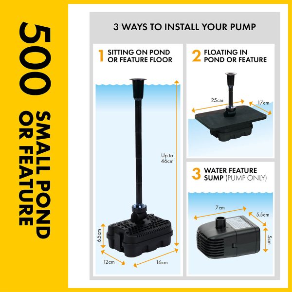 Blagdon Liberty Solar 500 Pond Pump and LED Light