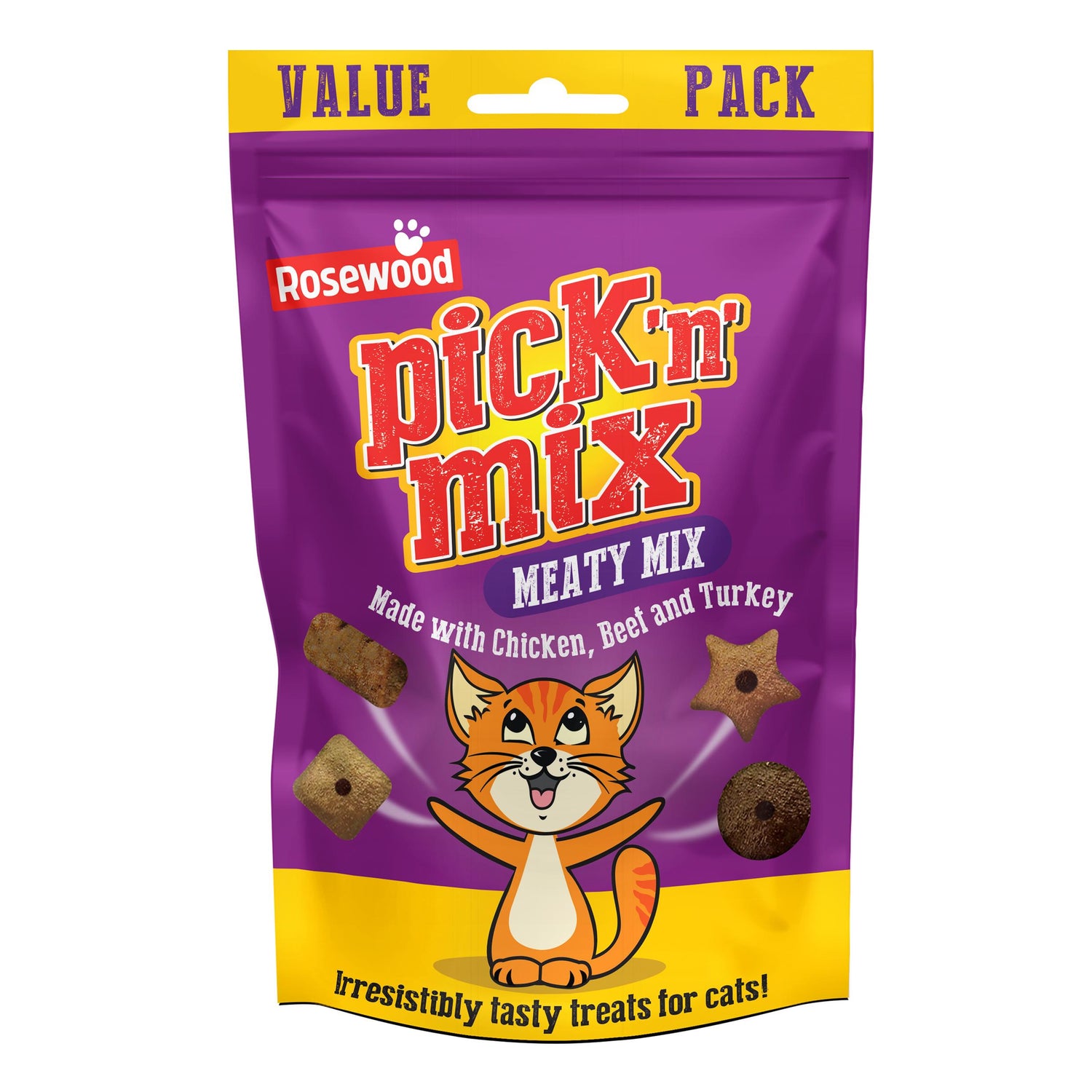 Rosewood Pick N Mix Cat Treats Meaty 180g