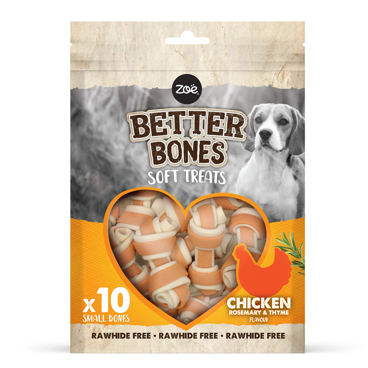 Zeus Better Bones Chicken Small Bones 7.5cm 10 Pack