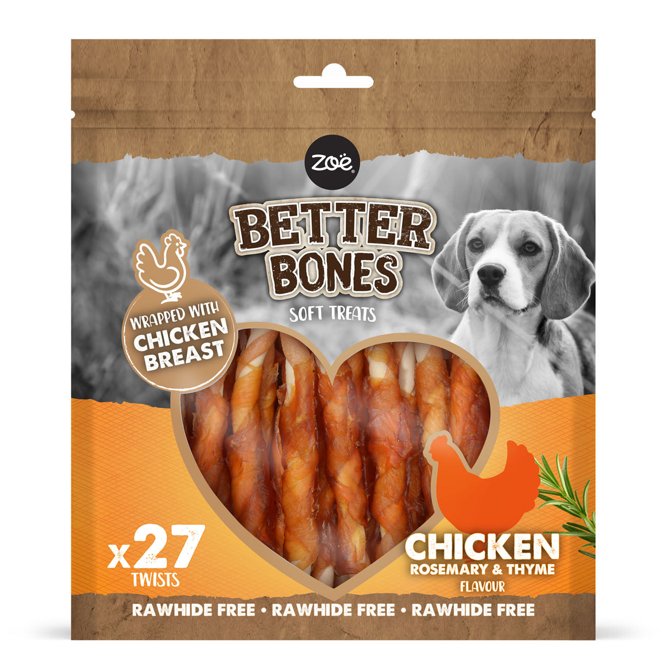Zeus Better Bones Chicken Wrap Twists 27 Pack