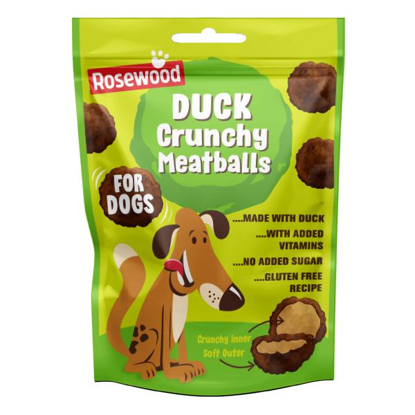 Rosewood Duck Crunchy Meatballs for Dogs 140g