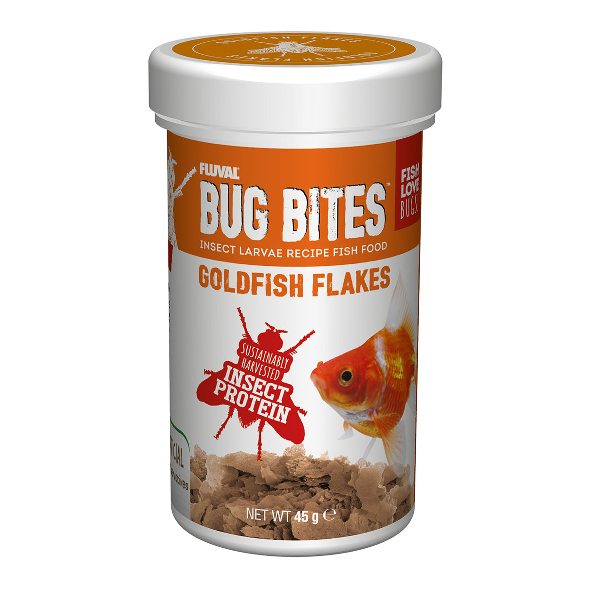 Fluval Bug Bites Goldfish Flakes