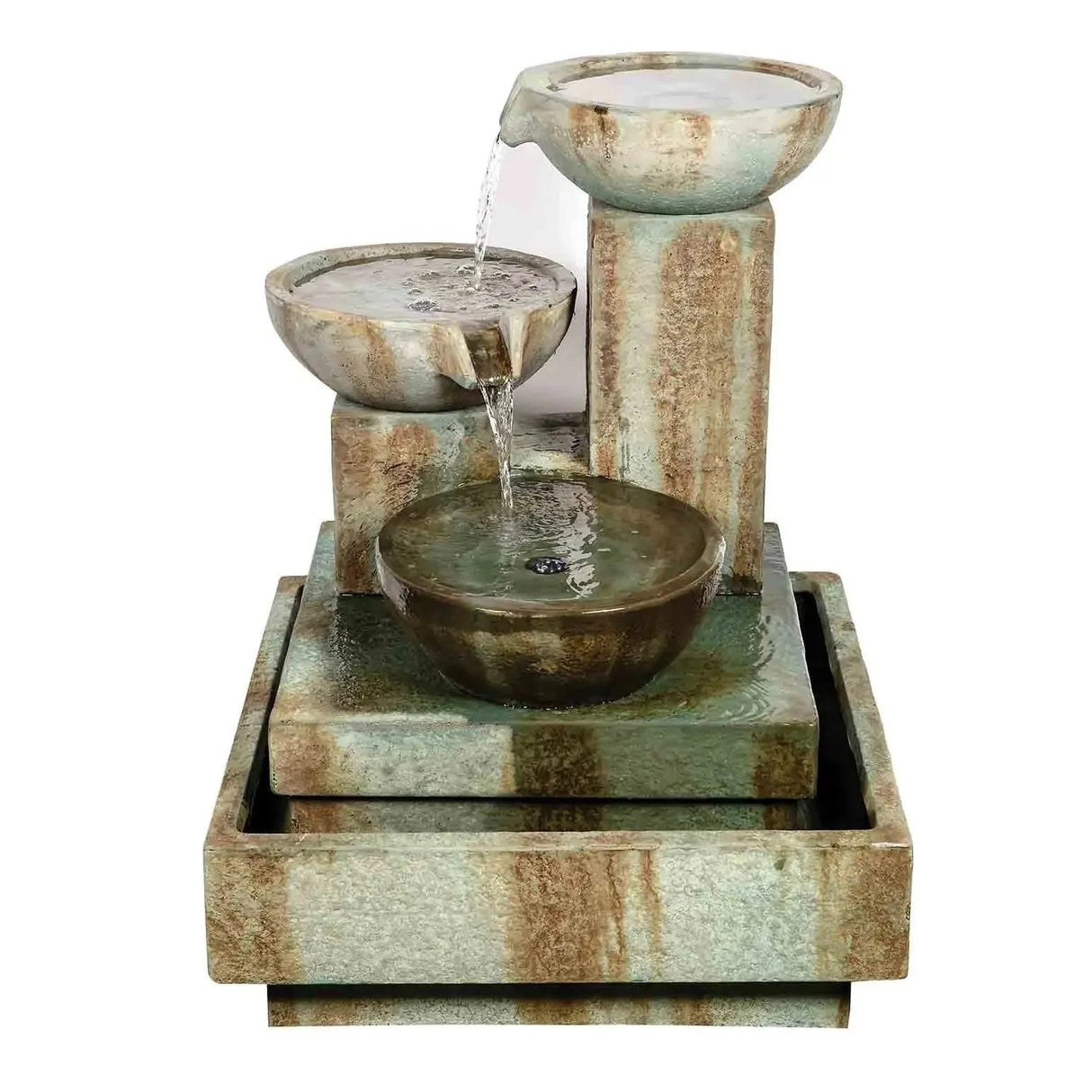 Aqua Creations Trio Cascade Fountain Medium with LED Lights