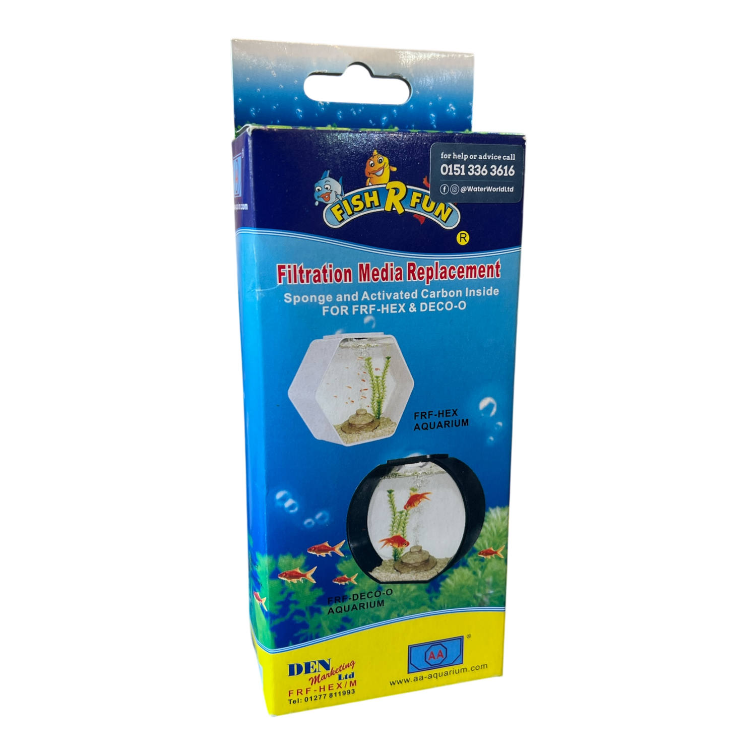 Fish R Fun Replacement Filter Media Cartridge - FRF-HEX/M