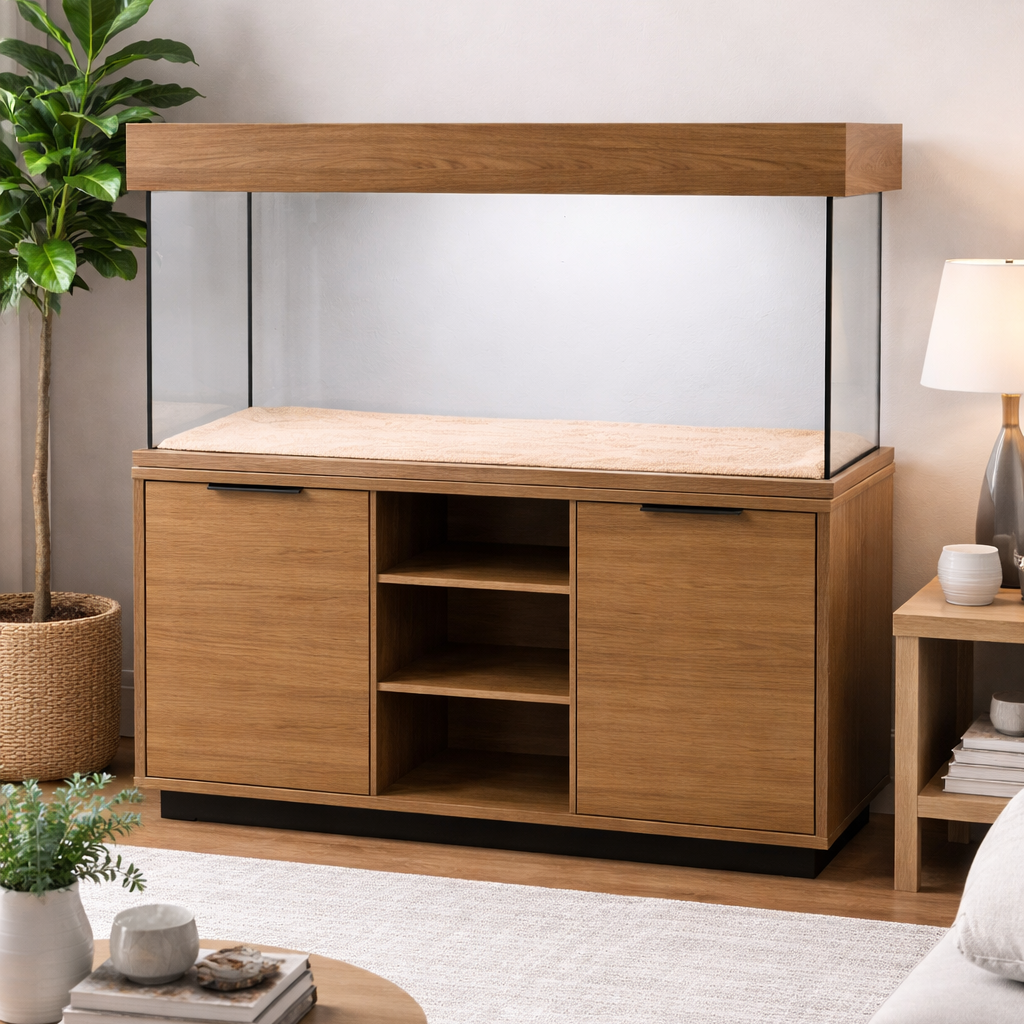 Aqua One OakStyle 230 Aquarium & Cabinet in Kansas Truffle Walnut
