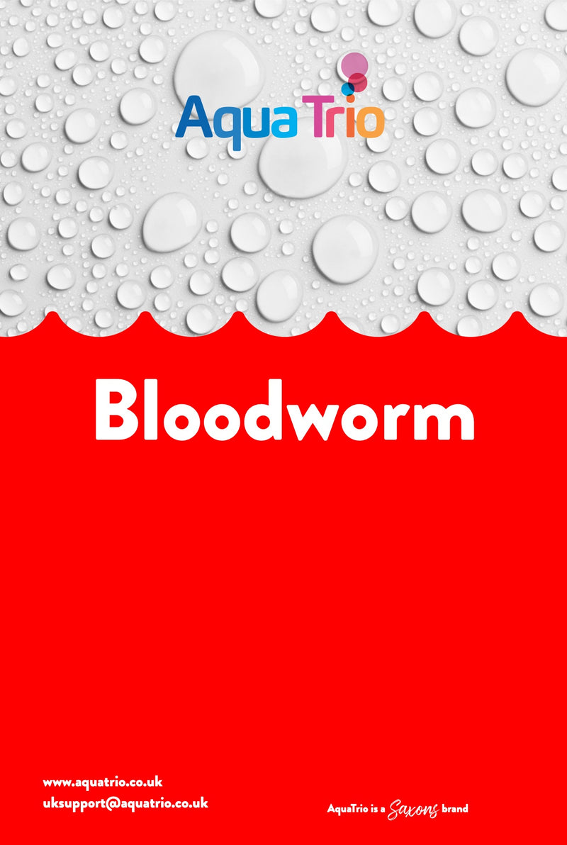 AquaTrio Frozen Bloodworm 100g Blister Pack