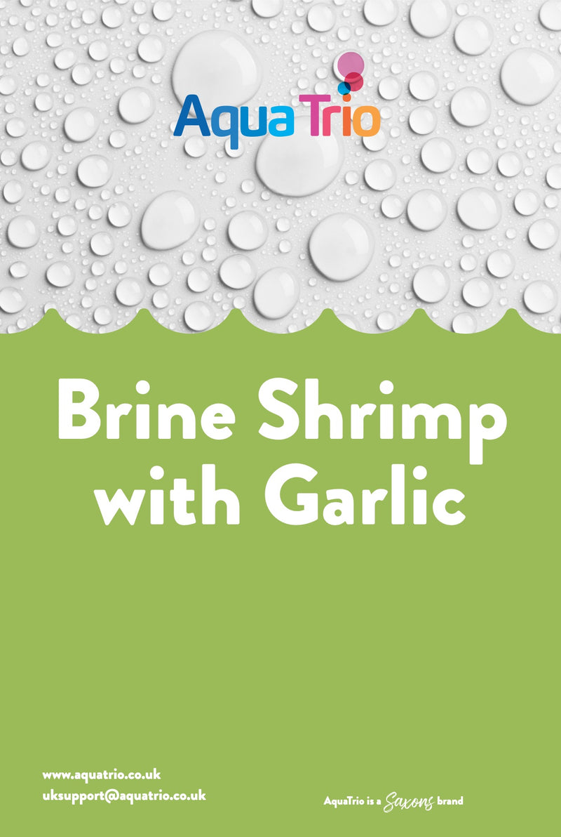 AquaTrio Frozen Brine Shrimp with Garlic 100g Blister Pack