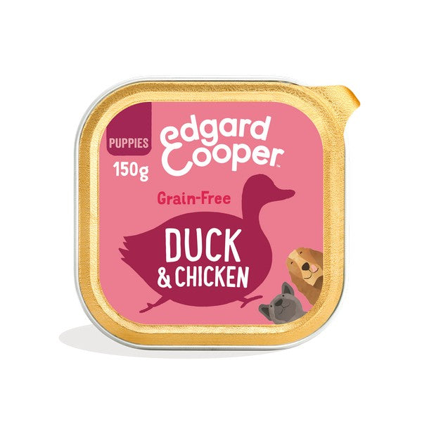 Edgard & Cooper Wet Cup for Puppies in Duck & Chicken 150g