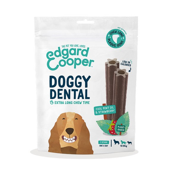 Edgard & Cooper Dental for Dogs Strawberry & Mint Medium 7 sticks