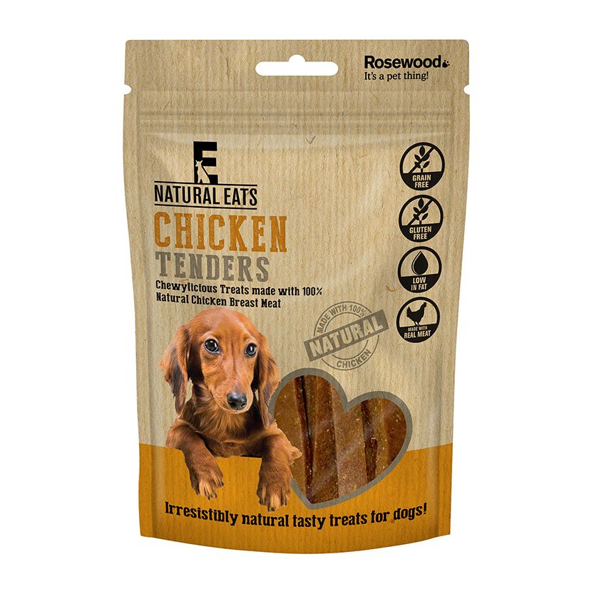 Chicken Tender Strips Dog Treats 80g