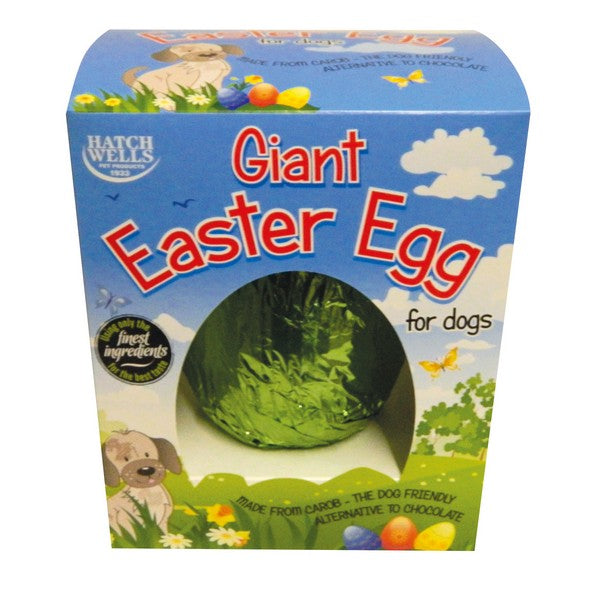 Hatchwells Giant Carob Easter Egg For Dogs 200g Water World Pet