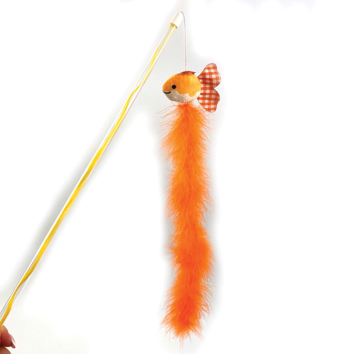 Happy Pet Tabby Patch Extra Long Goldfish Cat Teaser