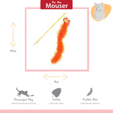 Happy Pet Tabby Patch Extra Long Goldfish Cat Teaser