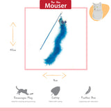 Happy Pet Tabby Patch Extra Long Bluebird Cat Teaser