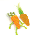 Happy Pet Tabby Patch Catnip Carrots 2 Pack