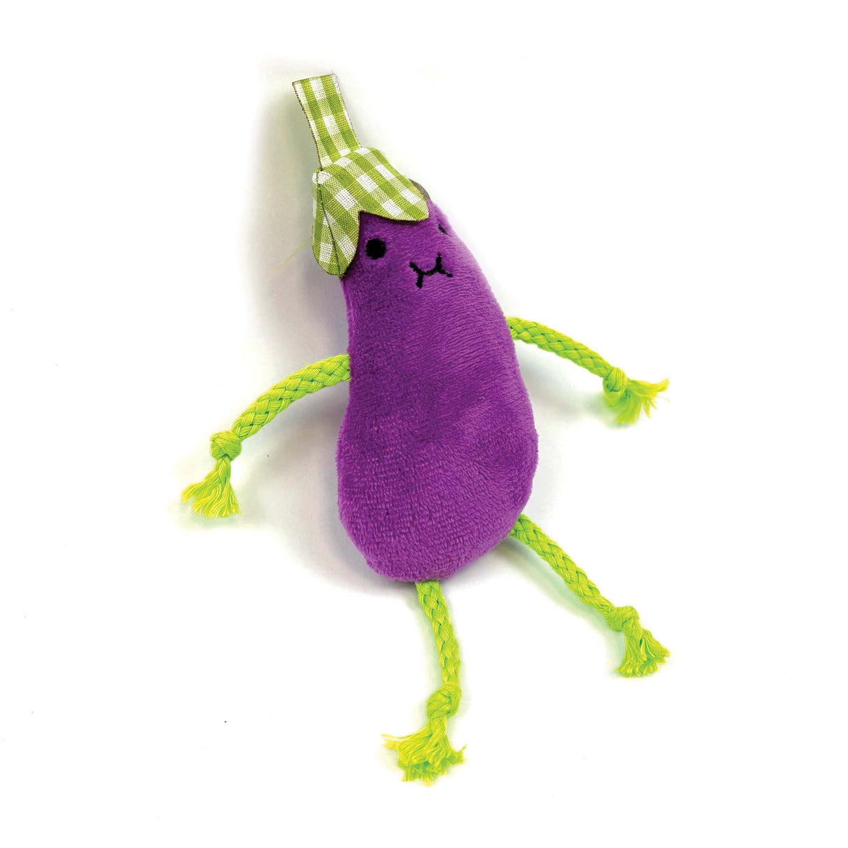 Happy Pet Tabby Patch Catnip Aubergines 2 Pack