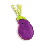 Happy Pet Tabby Patch Catnip Aubergines 2 Pack