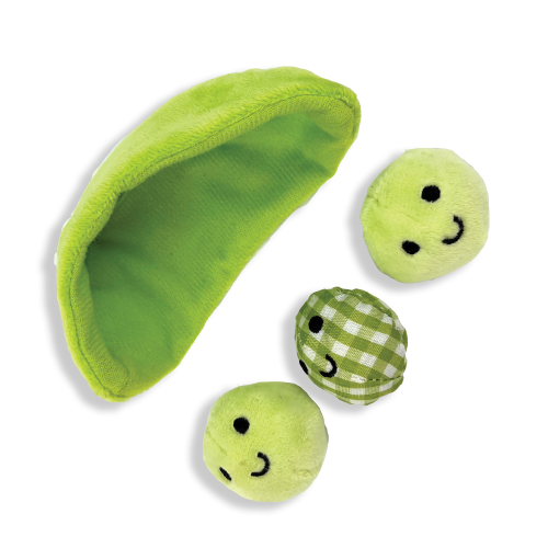 Happy Pet Tabby Patch Catnip Pea Pods 2 Pack