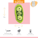 Happy Pet Tabby Patch Catnip Pea Pods 2 Pack