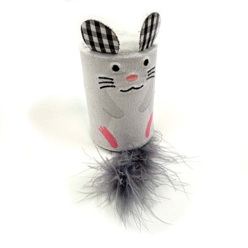 Happy Pet Tabby Patch Mouse Rattle & Roll Cat Toy