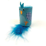 Happy Pet Tabby Patch Bluebird Rattle & Roll Cat Toy