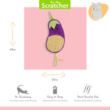 Happy Pet Tabby Patch Aubergine Door Hanger Cat Scratcher