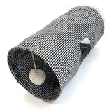 Happy Pet Tabby Patch Black Check Cat Tunnel