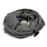 Happy Pet Tabby Patch Black Check Cat Tunnel