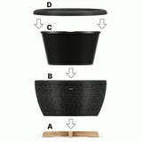 Velda Orbis Planter Anthracite
