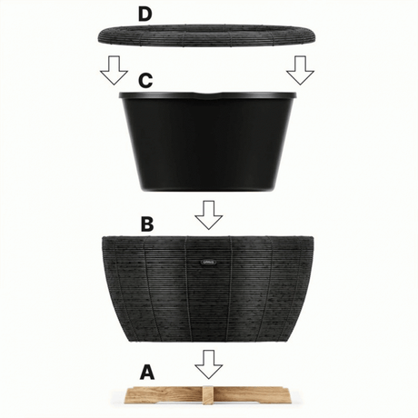 Velda Orbis Planter Anthracite