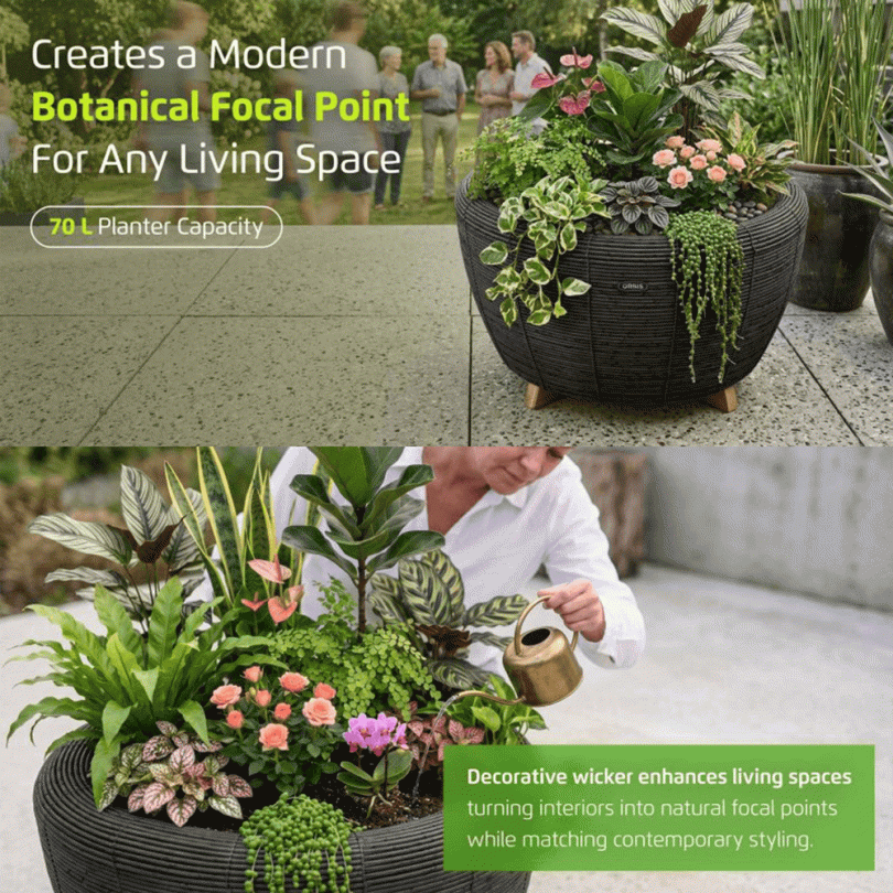 Velda Orbis Planter Anthracite