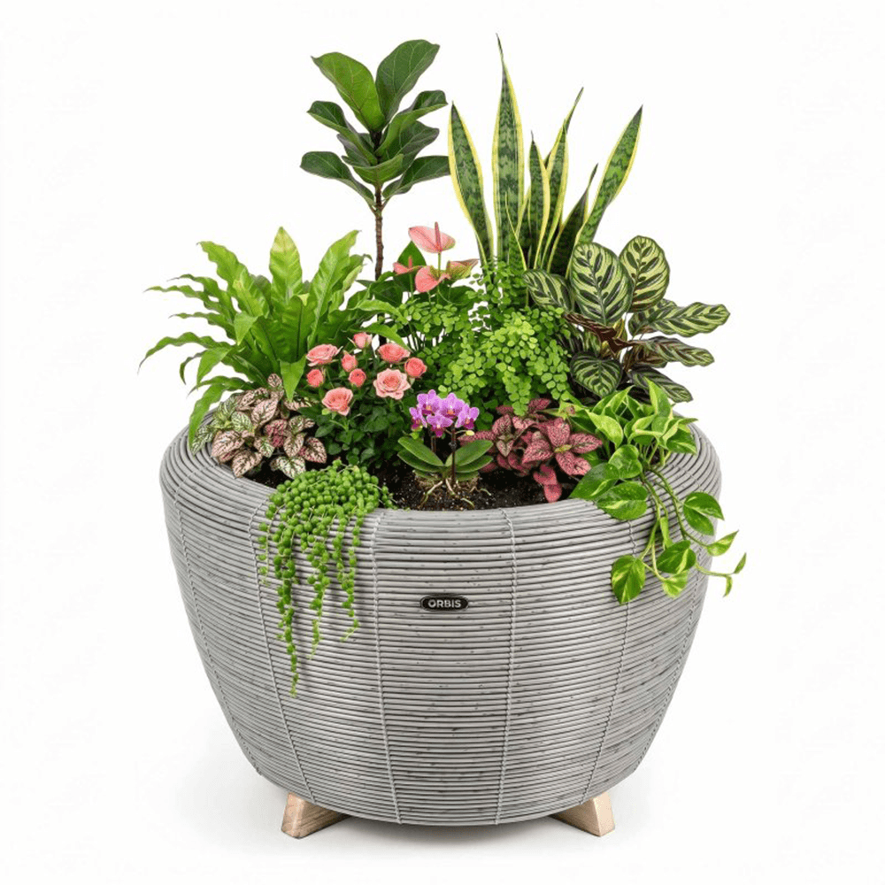 Velda Orbis Planter Anthracite