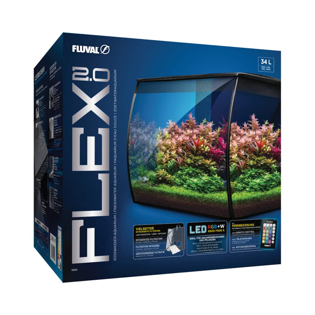 Fluval Flex 2.0 34L Aquarium in Black