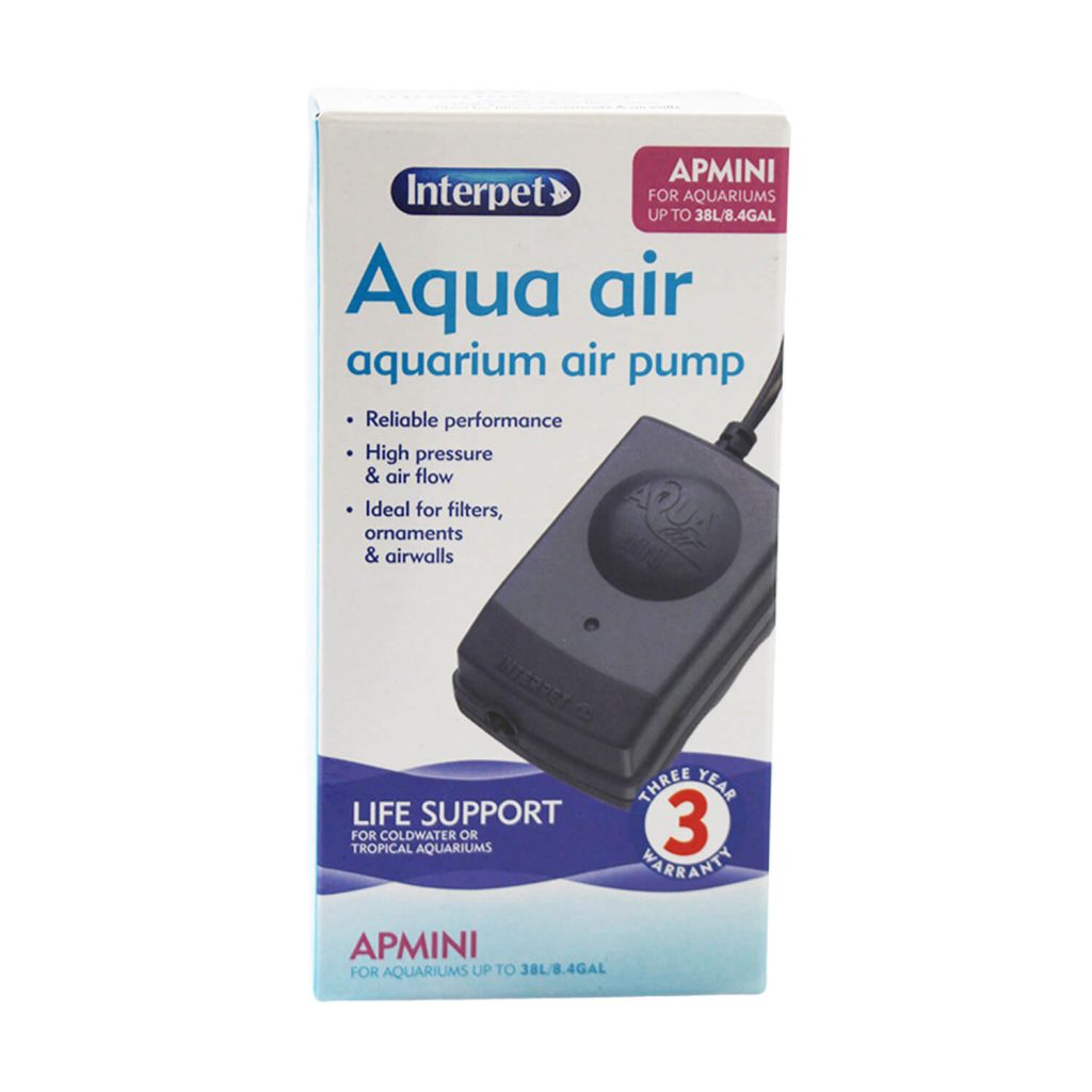 Interpet Air Pump Aqua Air AP Mini with Airline & Airstone