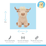 Happy Pet Jumbo Highland Cow Dog Toy