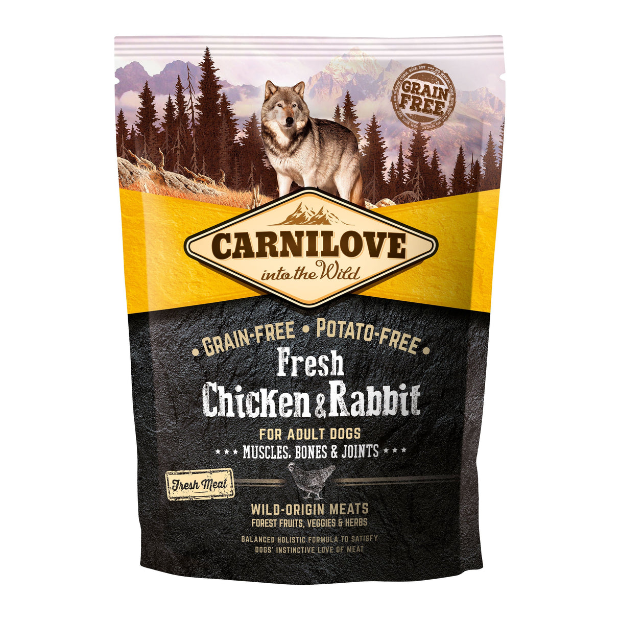 Carnilove Chicken & Rabbit Dog food 1.5Kg