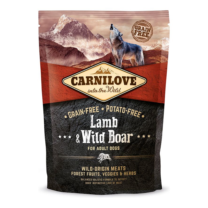 Carnilove Lamb & Boar Dog Food 1.5Kg