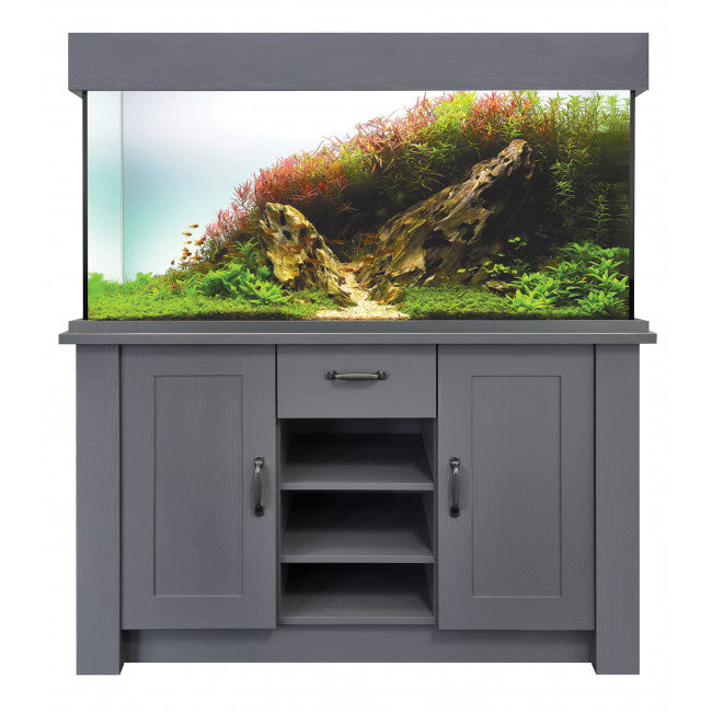 AquaOne OakStyle 230 Slate Grey Aquarium & Cabinet