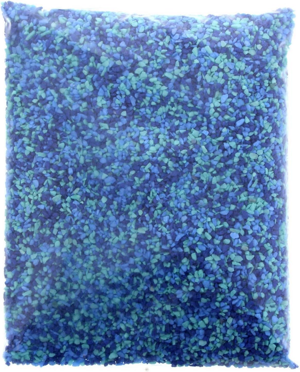 AquaOne Coloured Aquarium Gravel Mixed Aqua & Blue 2kg