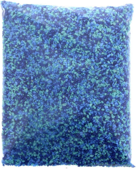 AquaOne Coloured Aquarium Gravel Mixed Aqua & Blue 2kg
