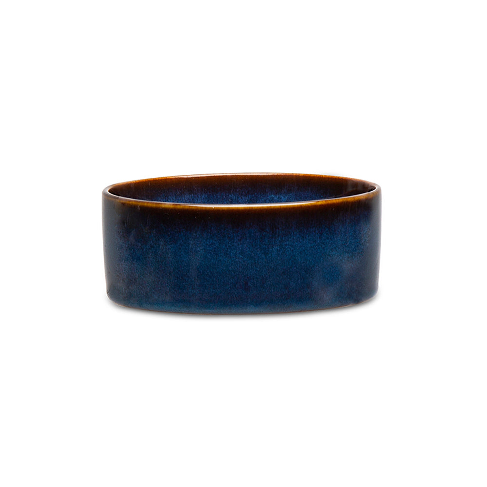 Scruffs Reactive Glaze Food Bowl in Midnight Blue