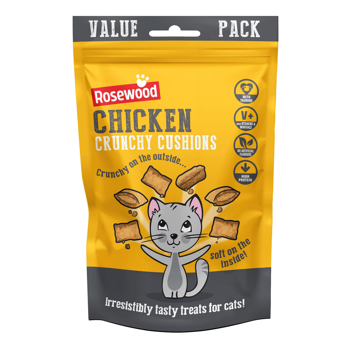 Rosewood Crunchy Chicken Cushions Value Pack 200g
