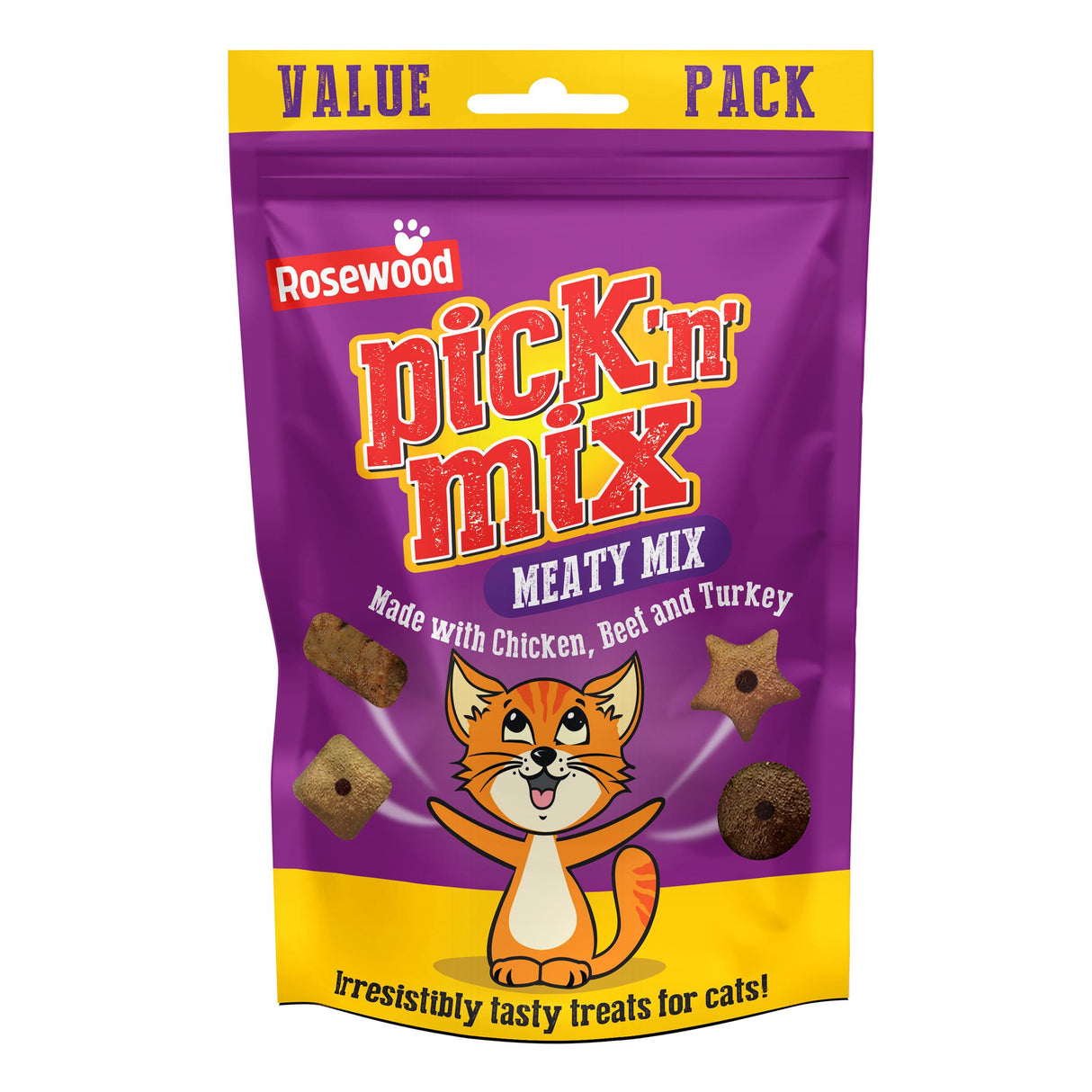 Rosewood Pick N Mix Cat Treats Meaty 180g