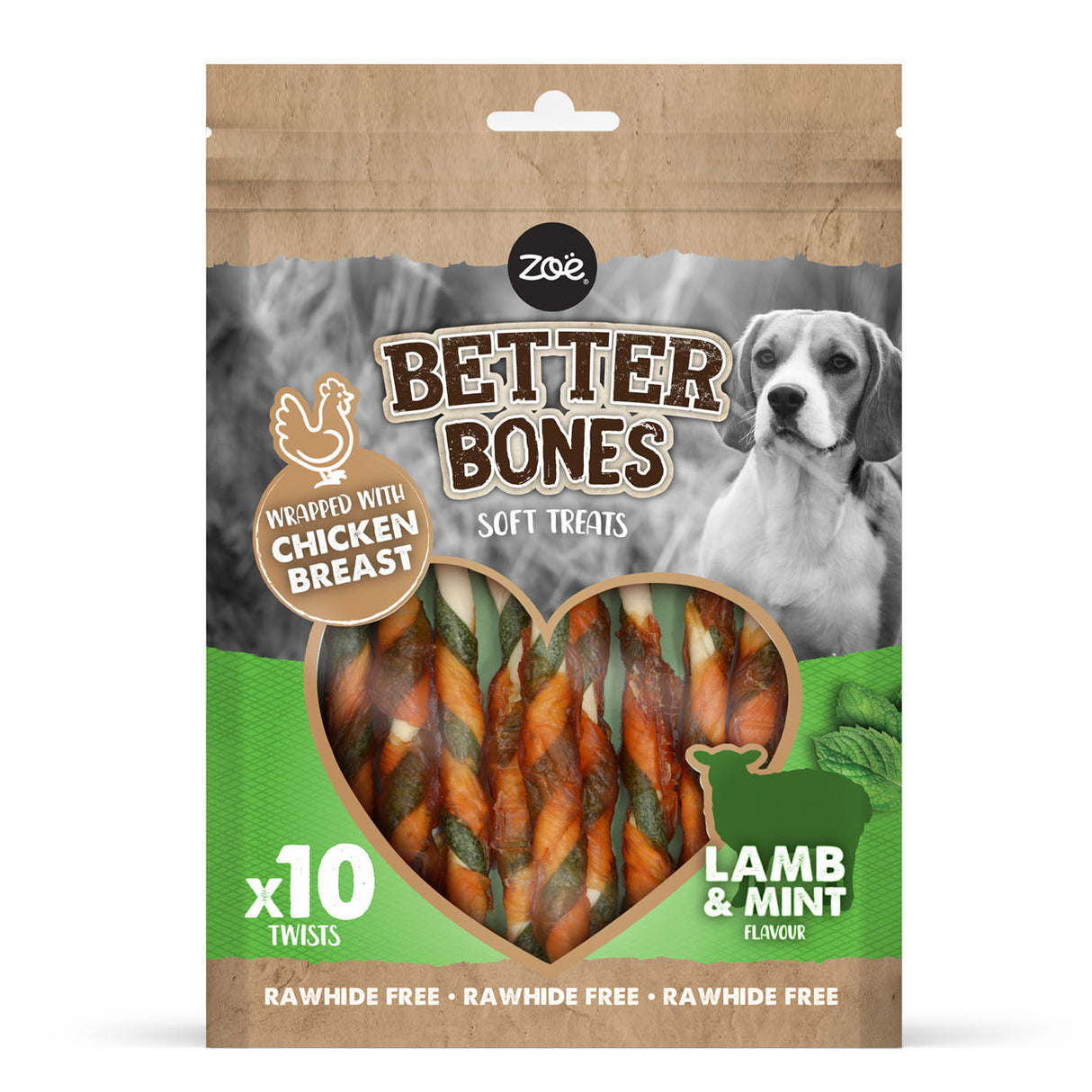 Zeus Better Bones Lamb & Mint Twists 10 pack