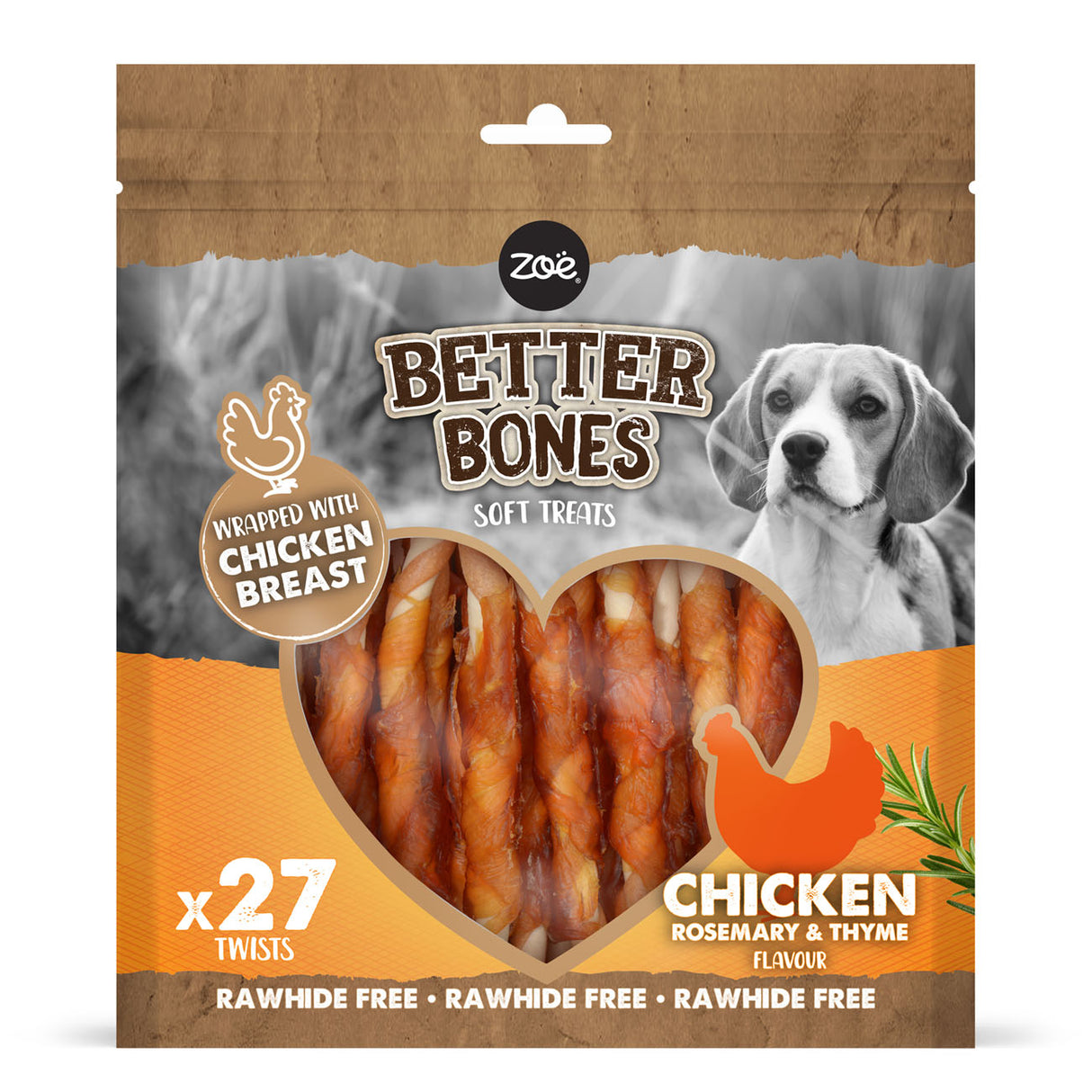 Zeus Better Bones Chicken Wrap Twists 27 Pack