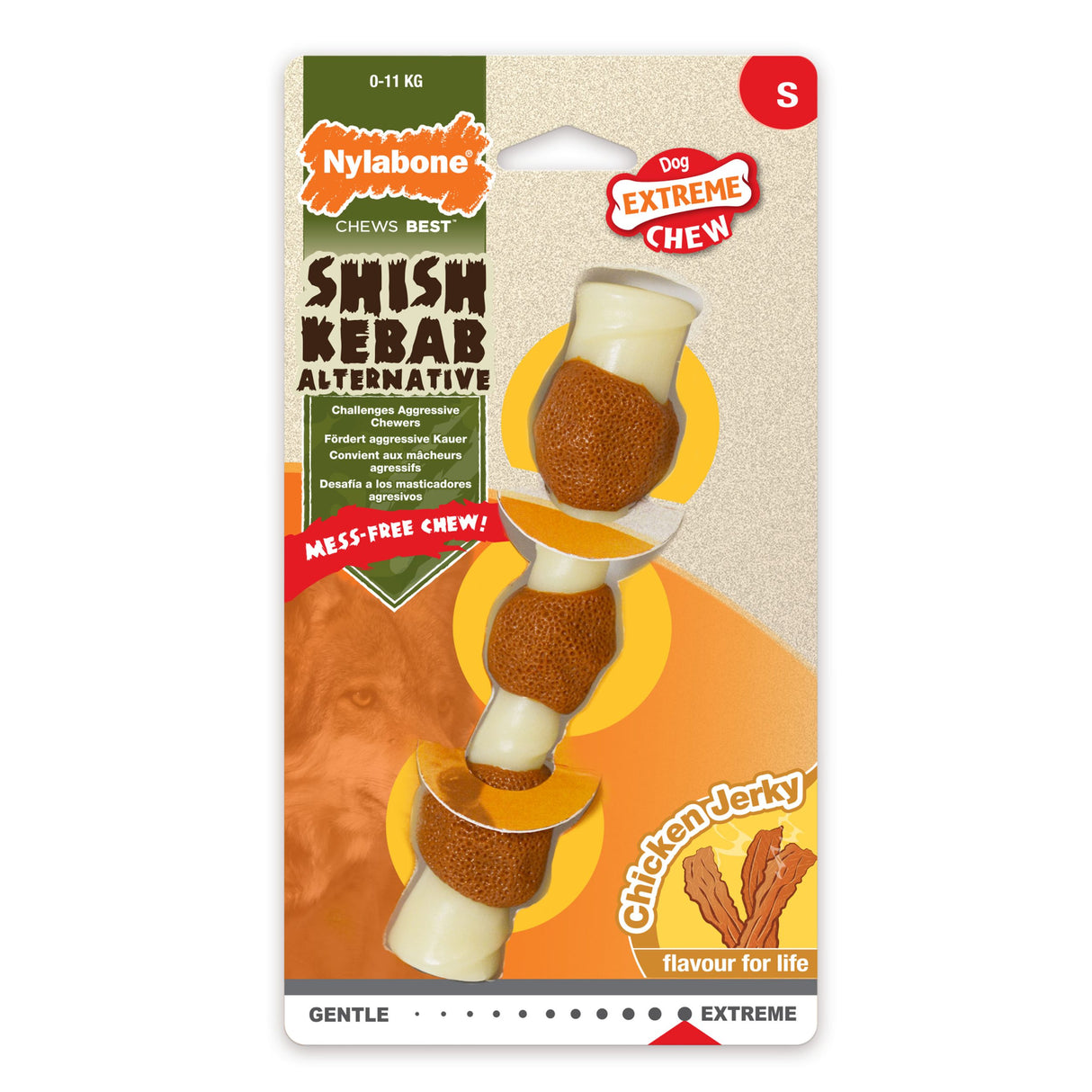 Nylabone Chicken Jerky Extreme Shish Kebab